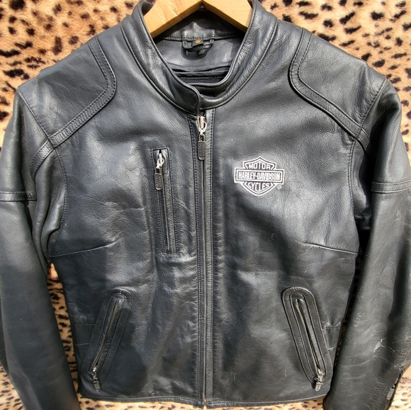 Genuine Women's Harley Leather Coat - Picture 1 of 3